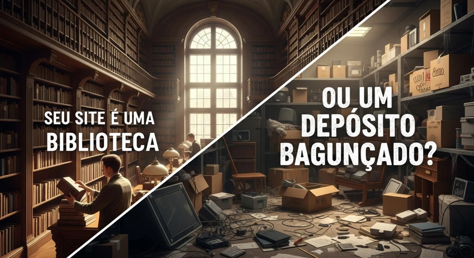 Seu Site é uma Biblioteca ou um Depósito bagunçado?